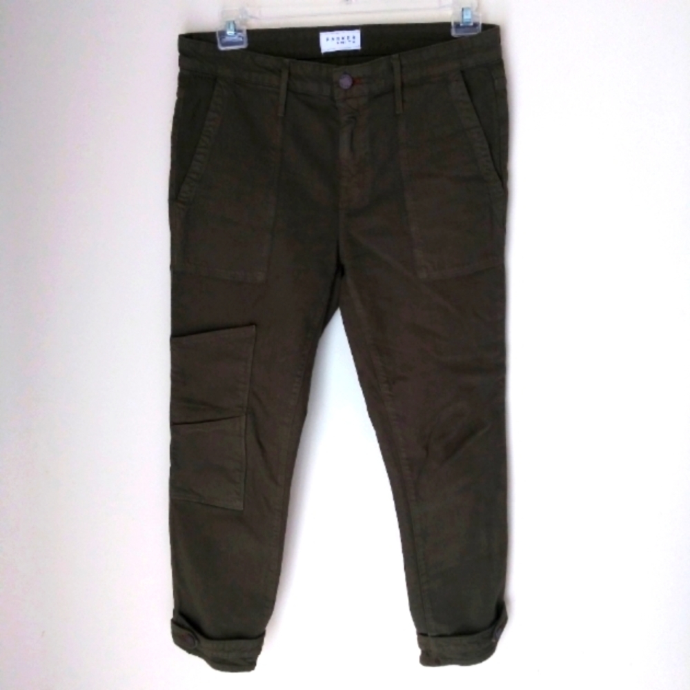 Parker Smith Women's Army Green Cargo Cropped jeans Size 29/8